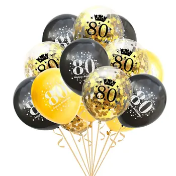 Must/Kuld Poole Paberit 30 40 50 60 Õnnelik Sünnipäeva Ühekordsed Nõud, Kaunistused Täiskasvanud Sünnipäev 30. 30Year Osaline Pakkumine