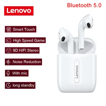 Lenovo X9 Juhtmeta Kõrvaklapid Bluetooth V5.0 Peakomplekt Touch Control Sport TWS Earbuds Sweatproof In-ear Kõrvaklapid Mikrofoniga