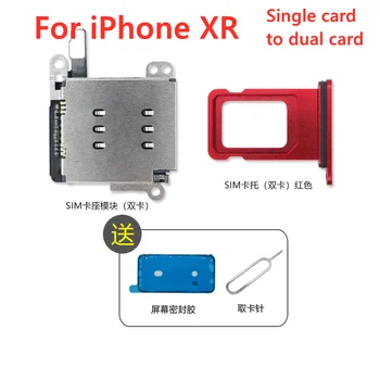 IPhone XR Dual Sim-Kaardi Lugeja Pesa Pesa Flex Kaabel + Daul Sim-Kaardi hoidik Hoidik Asendamine Varuosad