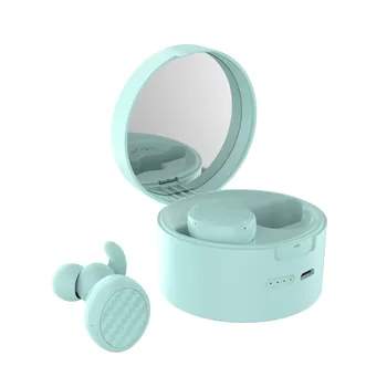 Kaasaskantav Bluetooth Kõrvaklapid Koos Peegli Tüdrukud Traadita Earbuds,in-ear Bluetooth Kõrvaklappide Meik Peegel Laadimine Juhul