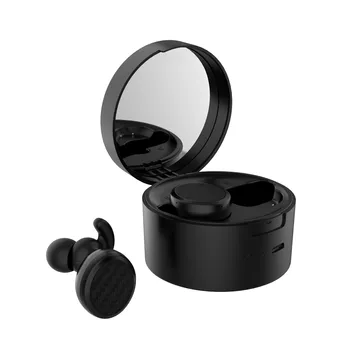 Kaasaskantav Bluetooth Kõrvaklapid Koos Peegli Tüdrukud Traadita Earbuds,in-ear Bluetooth Kõrvaklappide Meik Peegel Laadimine Juhul