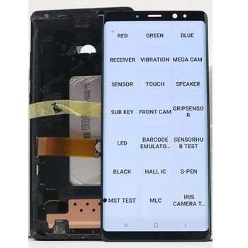 Algne AMOLED LISA 8 ekraaniga Samsung Galaxy Märkus 8 N950 N950F SM-N950A N950U LCD Ekraan Puutetundlik Digitizer Replacemen