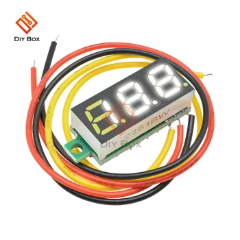 0.28-tolline DC 0-100V 3-Juhtmeline Mini Näidik pinge meetri Voltmeeter LED-Ekraan, Digitaalne Paneel Voltmeeter Arvesti Detektor Jälgida Vahendid