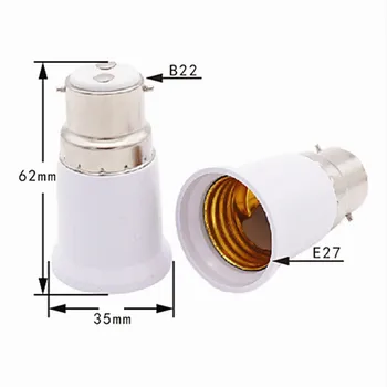 1TK B22, et E27 Lamp Omanik Muundurid Tulekindlast Materjalist Pesa Lamp Base tüüpi Adapter Kodu Lighitng Tarvikud