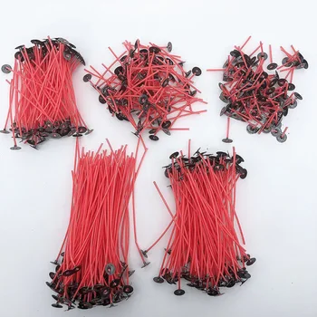 50TK/pack Multi Suurused Punane Vaha Küünla Taht Puuvill Core Vahatatud DIY Käsitöö Küünlad kasutatavatest Materjalidest