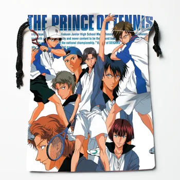 Custom Tennis Prints Anime Pingutusnöör Kotid Pulmapidu Jõulud Kingitus Kotid Pakkimiseks 18x22cm Satiin Kangast Ladustamise Kott 12.2
