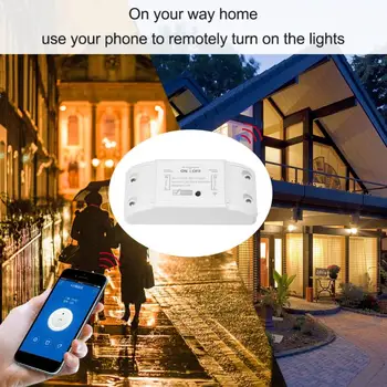 10A Mini Smart Wifi DIY Lüliti XiaoMi Targa Kodu Automaatika Moodul, Targa Maja teeb Koostööd Alexa Google ' i Kodu Smart Elu App