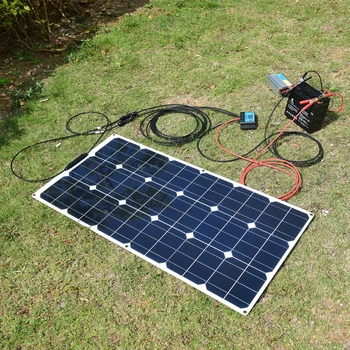 Solar Panel Kit 200w 100w 18v painduvad päikesepaneelid moodul 20A töötleja camper caravan paadi auto aku 12v Energia chargin