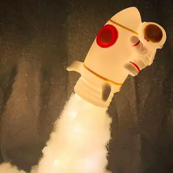 Pilved Raketi Öö Valguses Peen Käsitöö Värvikas DIY Materjali Pakett Astronaut Lamp Lastele Pool Tuba Decor kingitused