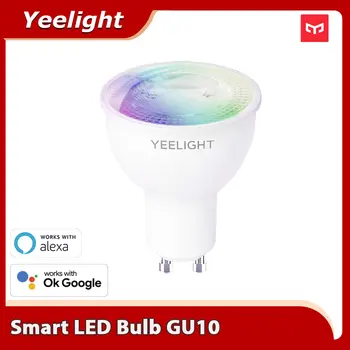 Yeelight LED GU10 Tahavaatepeeglid/Värvikas Smart LED Pirn Lamp Värvikas 350 Luumenit tööd Yeelight App Google ' i Abiline alexa