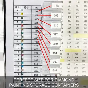 Diamond Maali Sildid, Kleebised 55 Värvi Number Kleebised Diamond Maali Ladustamise Etikett, Kleebised Tikandid Tarvik