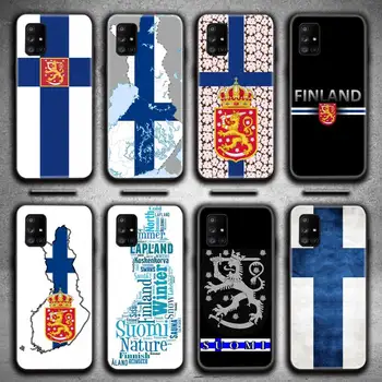 Soome riided lipu Telefon Case For Samsung Galaxy A52 A21S A02S A31 A12 A81 A10 A30 A40 A50 A70 A80 A71 A51 5G