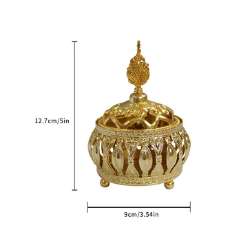Viiruk Põleti Kodu Lähis Ida-Euroopa Stiilis Viiruk Põleti Kodu Metallist Dekoratiivsed Õrn Kuldne Ornament