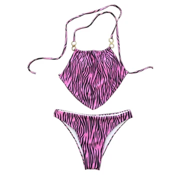 Peachtan Bandeau bikinis 2021 mujer Seksikas naiste ujumisriided Ringi ujumistrikoo naistele Prindi ujumine ülikond Seksikas trikoo biquini suve
