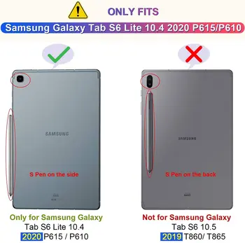 360 Kraadi Pöörlevad Klapp Smart Seista Pu Nahast kate Kate Samsung Galaxy Tab S6 Lite 10.4