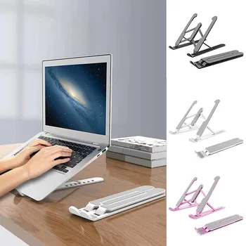 Portable Laptop Stand Kokkupandav Toetuse Baasi Sülearvuti Seista Macbook Pro Lapdesk PC Arvuti Sülearvuti Omanik Jahutus Pad Ärkaja