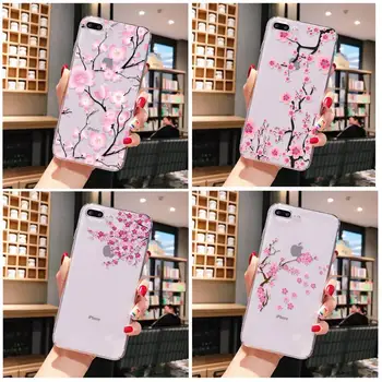 TOPLBPCS Cherry Blossom Tree Pehme Telefoni Juhul Kate iPhone X XS MAX 6 6s 7 7plus 8 8Plus 5 5S SE 2020 XR 11 11pro max