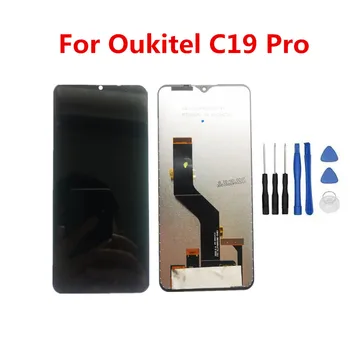 6.49 tolline OUKITEL C19/C19 Pro LCD Ekraan Koos Raami +Puutetundlik Ekraan Digitizer Assamblee Originaal Uus LCD+Klaas Vahendid