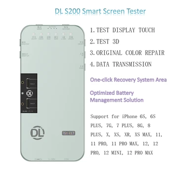 LCD Ekraan Tester iPhone 12 11Pro MAX XS XR 8 7 6S DL S200 Programmeerija Ümbritseva Valguse Sensor Originaal Värv Õige Toon 3D Touch