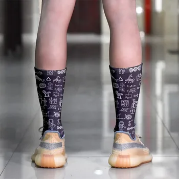 3D Lahe Trükitud Naiste Puuvillased Sokid Mood Naljakas Loovust Pikad Sokid Meestele Värvikas Harajuku Vabaaja Sirge Sokid naistele