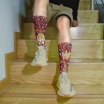 3D Lahe Trükitud Naiste Puuvillased Sokid Mood Naljakas Loovust Pikad Sokid Meestele Värvikas Harajuku Vabaaja Sirge Sokid naistele