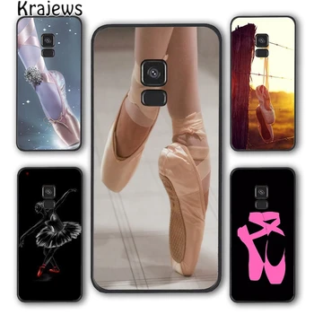 Krajews Ballerina girl Pointe balletikingad Kingad Telefoni Juhul Kate Samsung Galaxy S7 S8 S9 S10 E lite S20 plus ultra Märkus