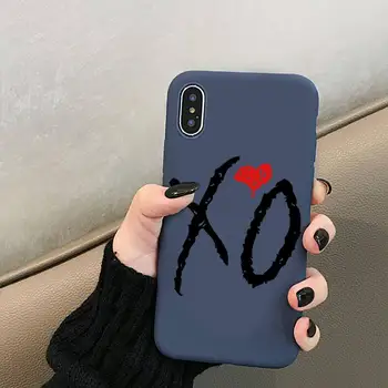 The Weeknd XO logo Telefon Case for iPhone mini 12 11 Pro XS MAX X-XR 7 8 6 Pluss Candy Värvus sinine Pehmest Silikoonist Kate