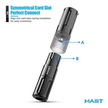 Mast Nano Magnet Tätoveering Pen Masin Traadita Magnet Battary Kit PMU Kulmu Huule Alaline Meik Kassett Komplekt