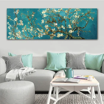 Van Gogh Almond Blossom Lilled Lõuend Maalide Reproduktsioonid Maailmakuulsa Kunstniku Van Gogh Seina Art Pilt Kodus Seina Decor
