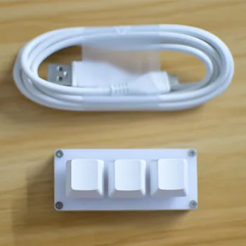 Mini 3-klahvi Klaviatuuri Mängude Programmeerimine Makro Mehaaniline Klaviatuur, USB Liides Standard HID Plug&Play