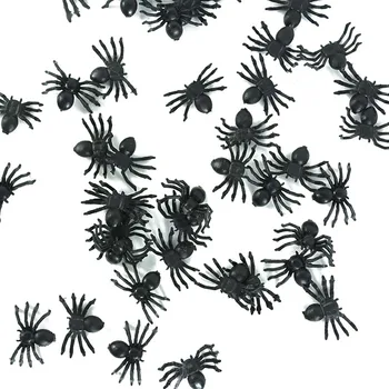 50tk Halloween Õudus Spider Simulatsiooni Keeruline Ämblikud Kummitab Maja Kuma pimedas Spider Web Baar Naljakas Nali Jant Rekvisiidid