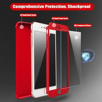 Luksus 360 Täieliku Kaitse Cover iPhone 11 12 Pro Max XS-XR-X Juhtudel Karastatud Klaas iPhone SE2020 8 7 6 6S Pluss 5 5S