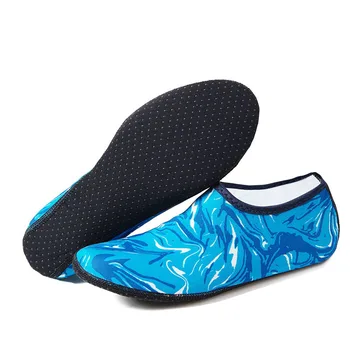 Kamuflaaž triibuline rand kingad wading vastuvoolu ujumine kingad täiskasvanud pehmed kingad snorkeling non-slip anti-lõikamine plaaster jalatsid