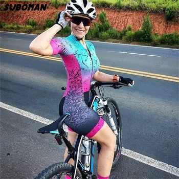Suboman Pro Naiste Suvel Jalgrattaga Jersey Sobivad Lühikesed Varrukad Spordirõivad, Hingavast Polsterdatud lühikesed Püksid, Kombekas Ciclismo Feminina 2021