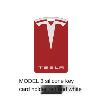 Car Styling, Sisestage Mälukaardi Kate Võti Juhul Protector Silikoon-Kaardi Kate Omanik Sisekujunduses Jaoks Tesla Model 3 Auto Tarvikud