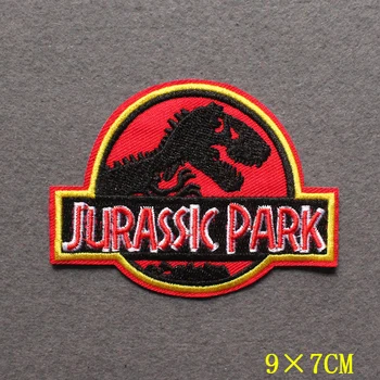Cartoon Dinosaurus Plaaster Raud Laigud Riided Jurassic Park Plaastrid Riided Triibud Armas Märgid Plaaster Tikitud Plaaster