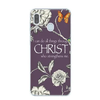 Piibli salm Filiplastele Jeesuse Kristuse Christian Telefon Case for Samsung Galaxy A41 A10 A20 e A30 A40 A50 A70 s A51 A71 A80 A21 A31