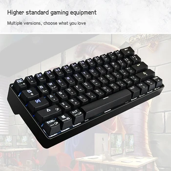 Bluetooth-Mehaaniline Klaviatuur DK61 Roheline Telg Dual-mode RGB Mitu valgusefekte 61-klahvi Kasulik Professional Gaming Klaviatuuri