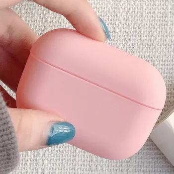 Originaal Apple Airpods 1 2 Juhtmeta Bluetooth-Kõrvaklapp Juhul Värvikas Candy Apple AirPods Pro PC Raske Armas Kaas Kasti Puhul