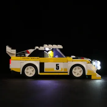 Led Light Kit For 76897 Valgustus Set For Speed Meistrite 1985 Sport quattro S1 Auto ehitusplokid ( ainult tuled)