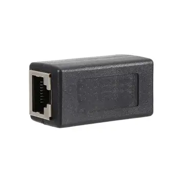 2021 Uus Naine, Et Naine Network LAN Pistiku Adapter Koppel Extender RJ45 Ethernet-Kaabli Pikendus Converter Mini Must