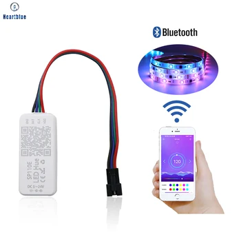 SP110E Bluetooth-LED light Töötleja WS2812B WS2812 WS2811 Dimmer SK6812 RGB WS2801 Pikslit Led Riba IOS Android Töötleja