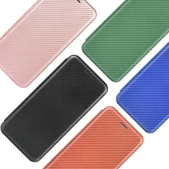 Süsinikkiust Naha puhul Xiaomi Redmi Lisa 10 10S Luksus Klapp Omanik Täielik Kate Redmi Lisa 10 Pro Max Rahakott Raamat Fundas