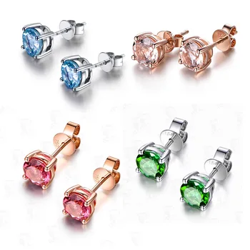 Uus Retro ühe teemant Kõrvarõngad inkrusteeritud imitatsioon loomulik Morgan kivi Värvilised Gemstone Kõrvarõngad naiste mood Ehteid