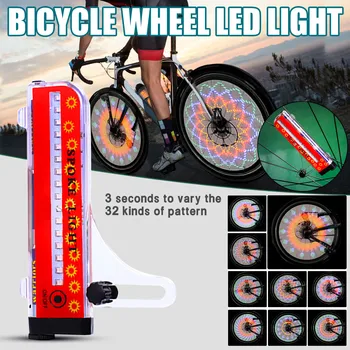 Bike tarvikud Jalgratta LED,Muudatused jalgratta-Veekindel Rääkis ratas 32 LED Tuled Mtb tarvikud power bank Rattasõit
