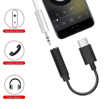 USB-C-3,5 mm Kõrvaklappide/Kõrvaklappide Pistikupesa Kaabli Adapter,Tüüp C 3.1 Mees Sadamasse 3.5 mm Female Stereo Heli Kõrvaklappide Aux-Liides