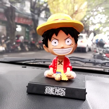 Luffy One Piece Chopper Auto Kaunistused Cartoon Auto Kaunistamiseks Kevadel Loksutades Pea Nukk, Auto Sisekujunduses Auto Tarvikud