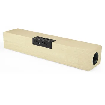 Kodukino kaasaskantav veerus Bluetooth Kõlar Traadita puidust kõneleja Äratuskell-Raadio subwoofer Soundbar TV kõlariga AUX USB
