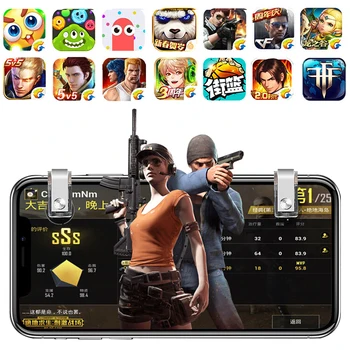 Metallist Gamepad Jaoks PUBG Mobile Kontrolli kohaldamiseks Gamepad Töötleja L1R1 Mäng, mille Eesmärk on Tulekahju Nuppu, Tukk, Iphone ja Android