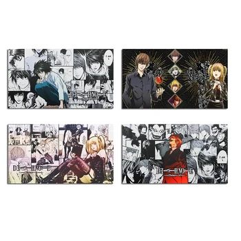 HD Klassikaline Jaapani Anime Death Note Pere Seina Kaunistamiseks Pildid Seina Kleebised Kunsti Kollaaž Stiilis Baar, Laste Tuba Plakat
